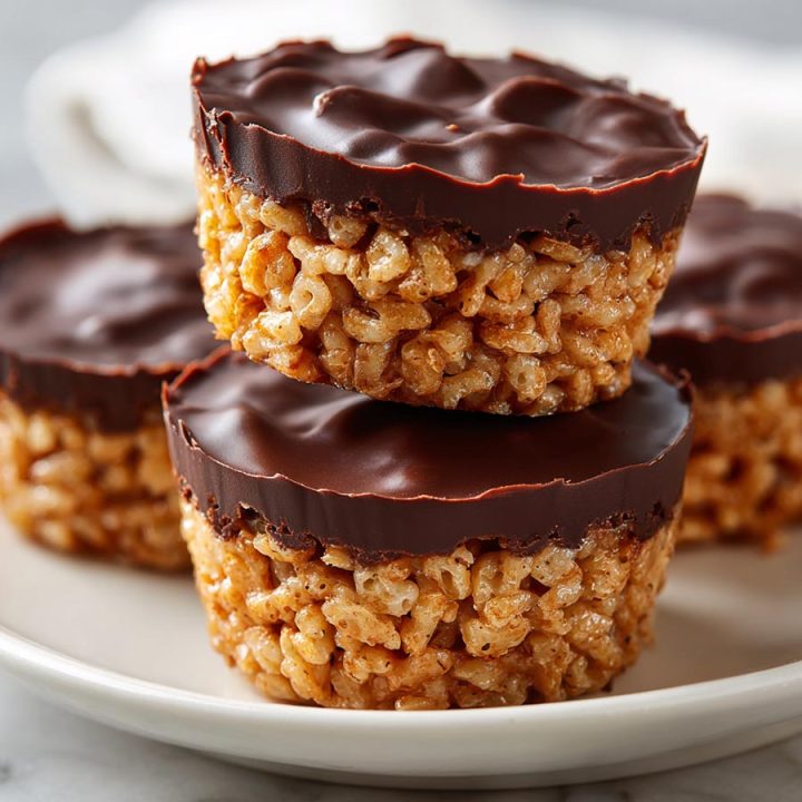 Chocolate Peanut Butter Rice Krispie Cups
