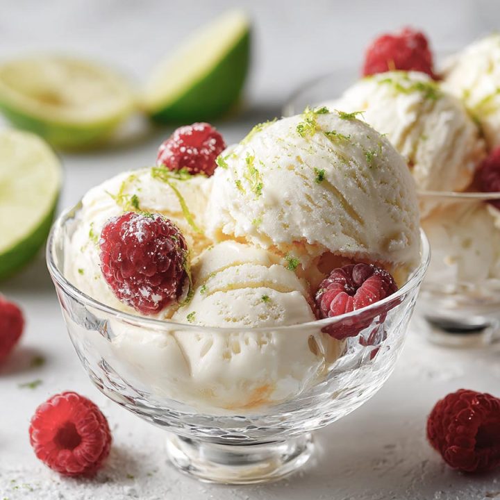Honey and Lime Ice Cream