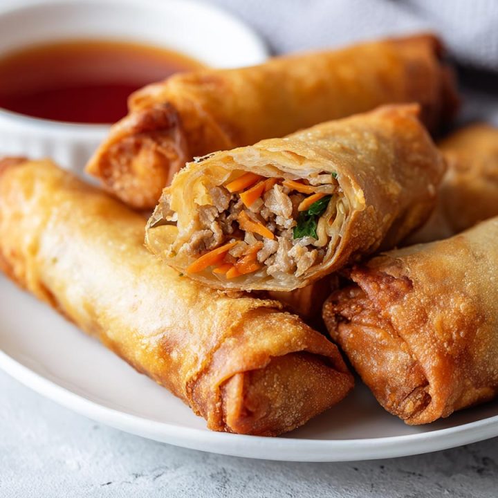 Crispy Vietnamese Pork & Veggie Spring Rolls