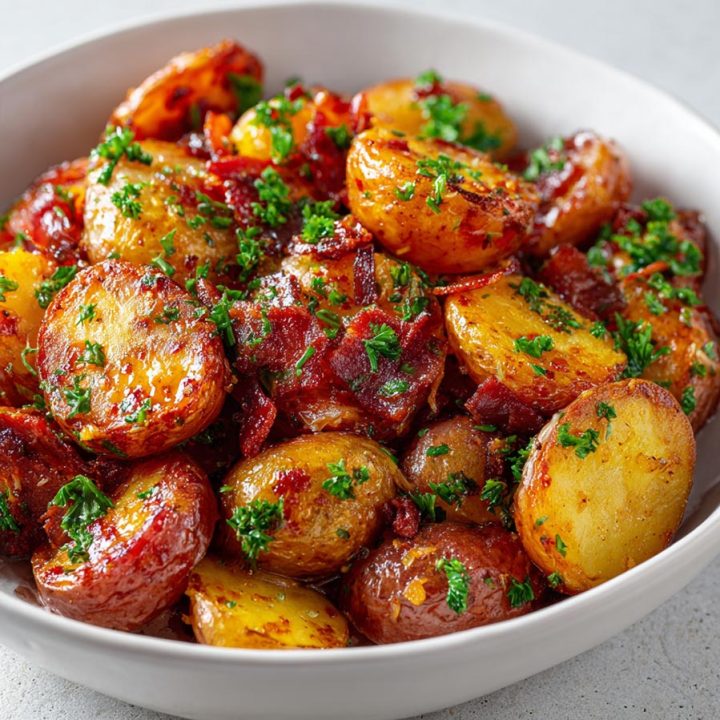 Honey Bacon Roasted Potatoes