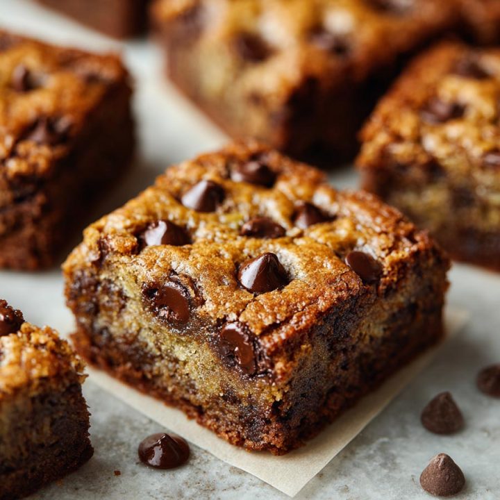 Soft & Chewy Chocolate Chip Banana Bars