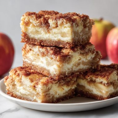 Cream Cheese Apple Coffee Cake Bars