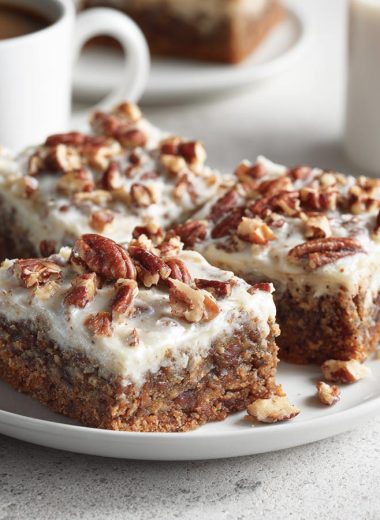 Coffee and Pecan Squares