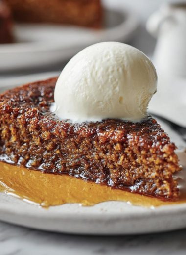 Sticky Ginger Skillet Parkin