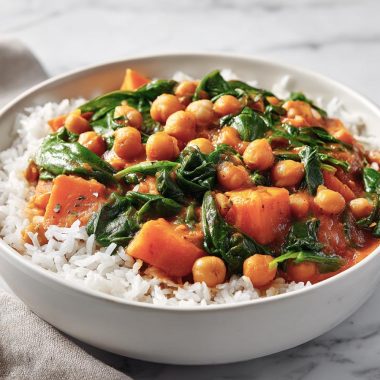 Sweet Potato and Garbanzo Bean Curry