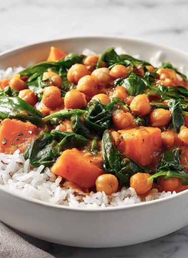 Sweet Potato and Garbanzo Bean Curry