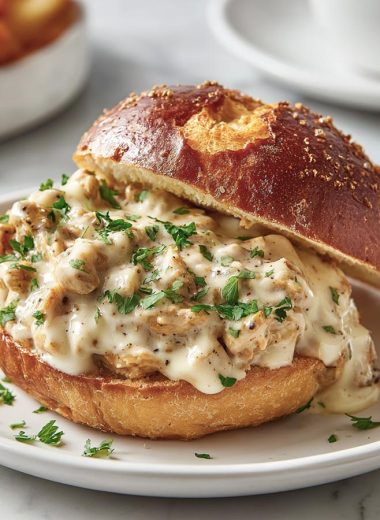 Chicken Alfredo Sloppy Joes