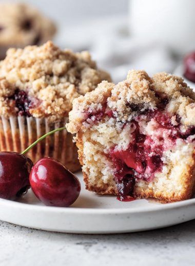Cherry Cobbler Muffins