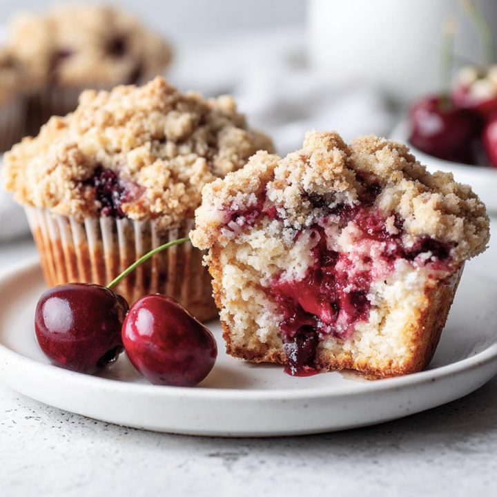 Cherry Cobbler Muffins
