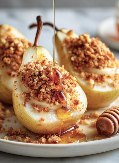Easy Baked Pears with Amaretti