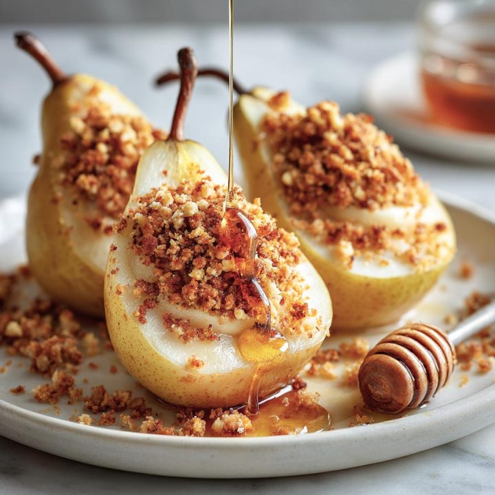 Easy Baked Pears with Amaretti