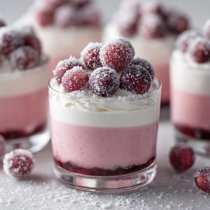 Cranberry Mousse Cups