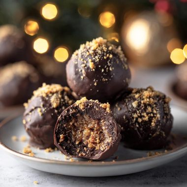 Dark Chocolate Fireball Whiskey Balls