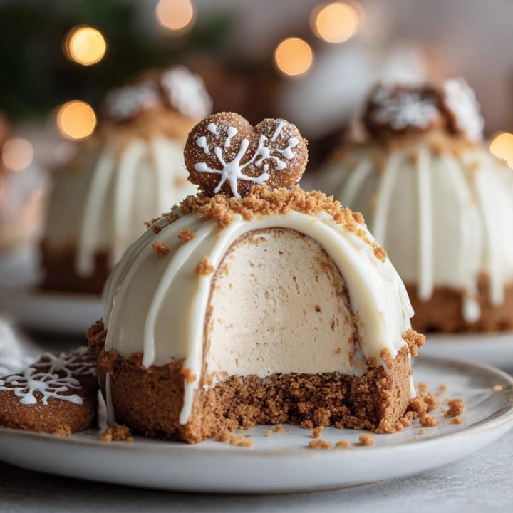 Gingerbread Latte Mousse Domes