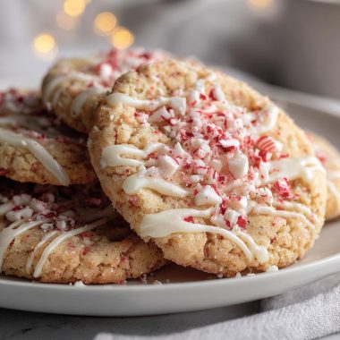 Cozy Peppermint Cheesecake Cookies