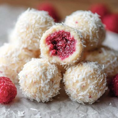 Raspberry Coconut Balls