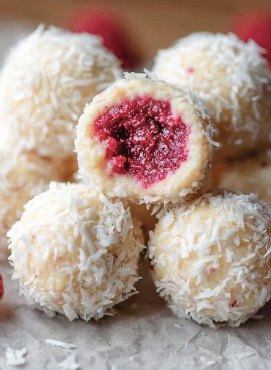 Raspberry Coconut Balls