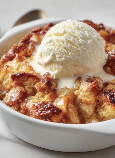 Toffee Apple Bread and Butter Pudding