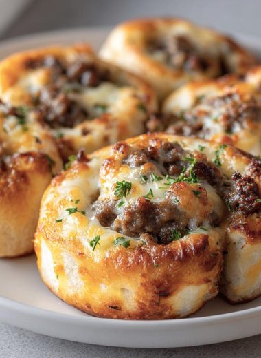 Garlic Butter Cheeseburger Rollups