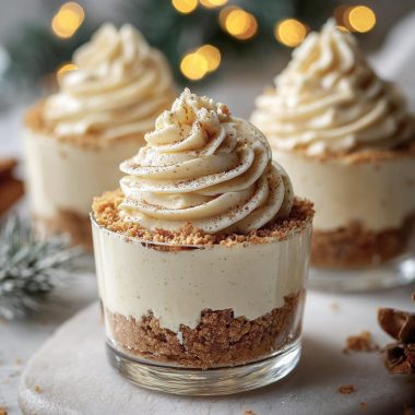 Eggnog Mousse Cups