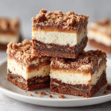 Gingerbread Cookie Cheesecake Bars