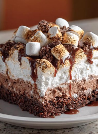 Hot Chocolate Poke Cake