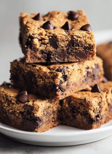 Fudgy Almond Butter Blondies