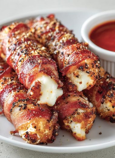 Nashville Hot Mozzarella Bacon Rolls