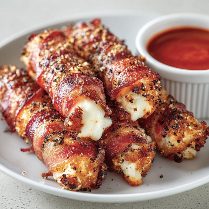 Nashville Hot Mozzarella Bacon Rolls