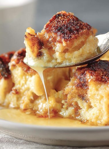 Hot Buttered Rum Bread Pudding