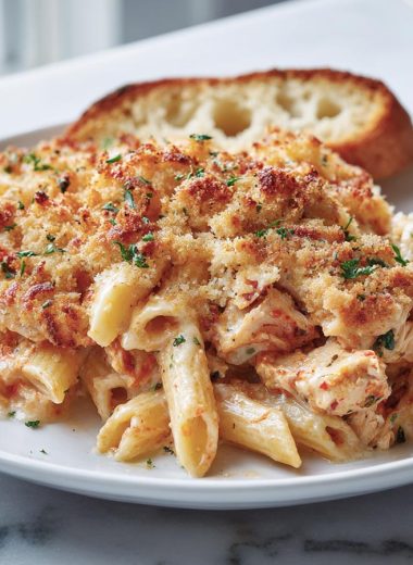 Dump and Bake Chicken Parmesan Casserole