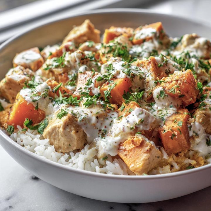 Chicken and Sweet Potato Rice Bowl