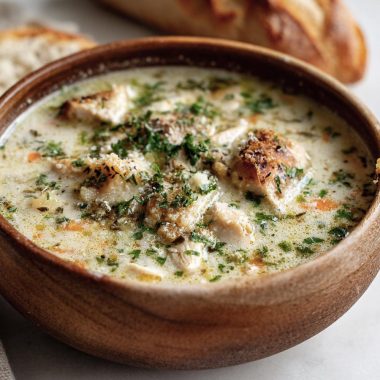 Garlic Parmesan Chicken Soup