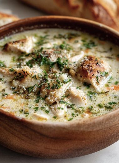 Garlic Parmesan Chicken Soup
