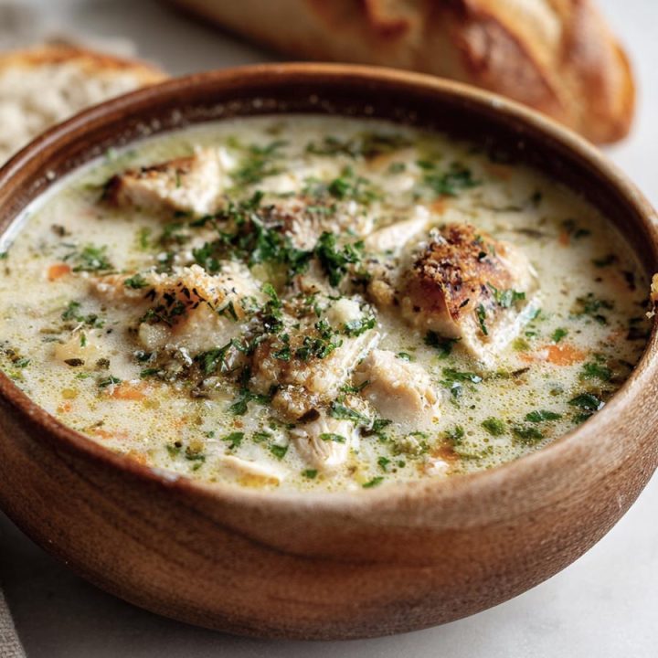 Garlic Parmesan Chicken Soup