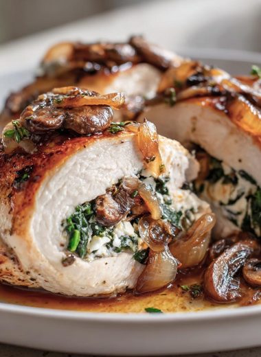 Goat Cheese and Spinach Stuffed Chicken Breast