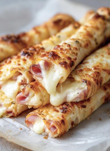 Cheesy Ham and Cheese Sticks
