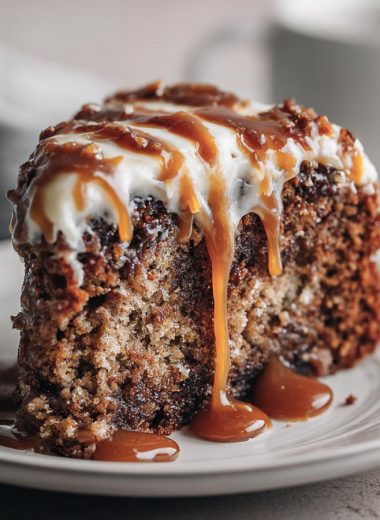 Salted Caramel Chocolate Banana Cake