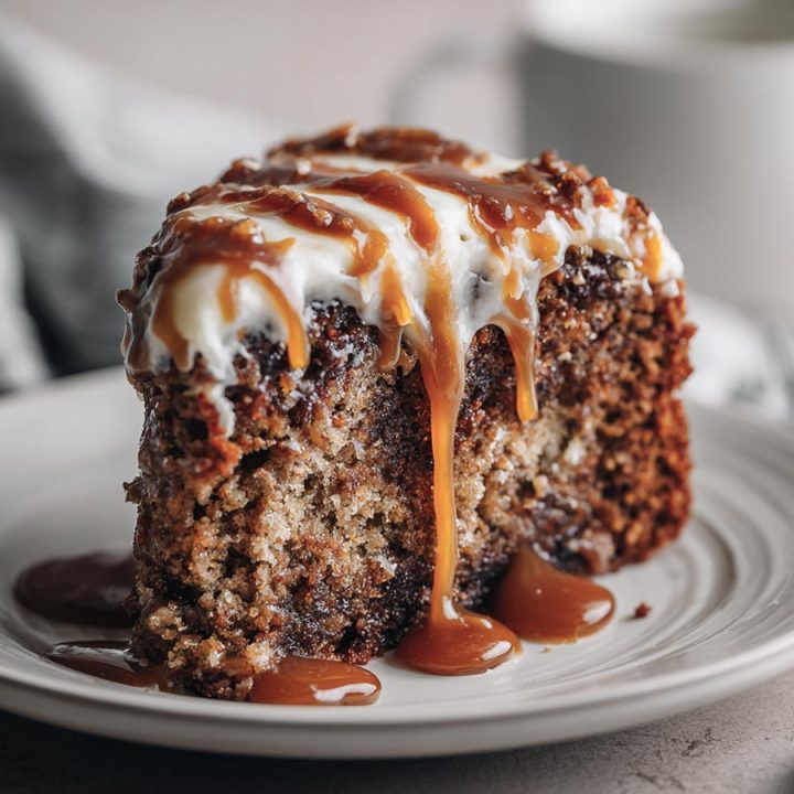 Salted Caramel Chocolate Banana Cake