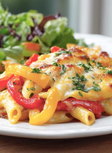 Preppable Fajita Pasta Bake