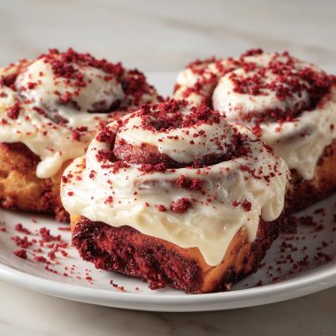 Easy Red Velvet Valentines Day Cinnamon Rolls